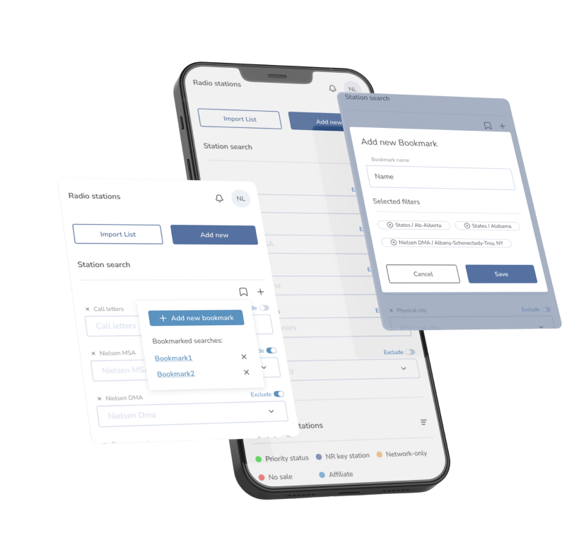 Media Exchange mockup